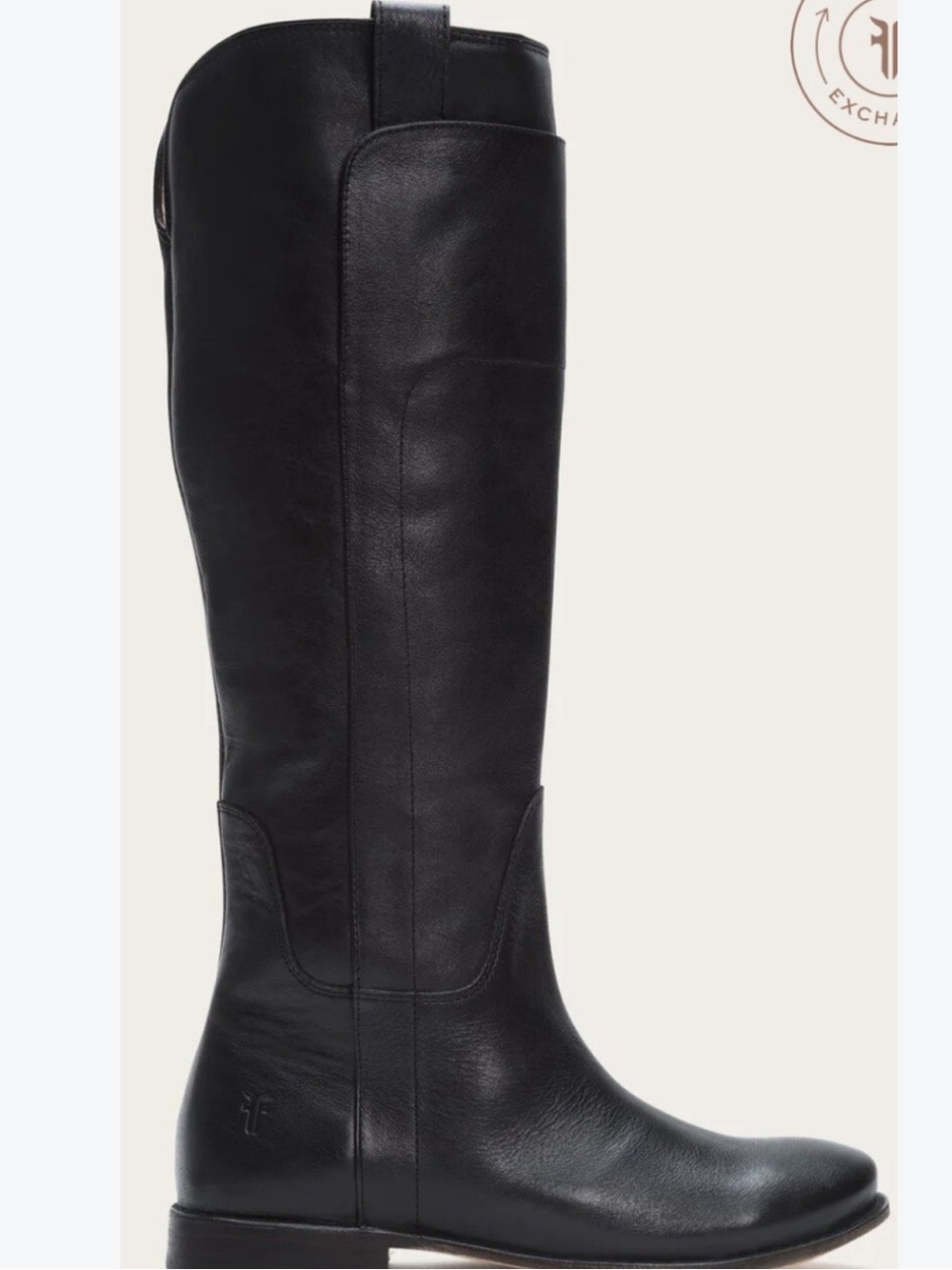 Frye Black Paige Tall Italian Leather Pull on Boots 10
